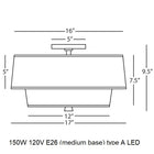 Decker Flush Mount