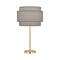 Decker Table Lamp  option Smoke Gray