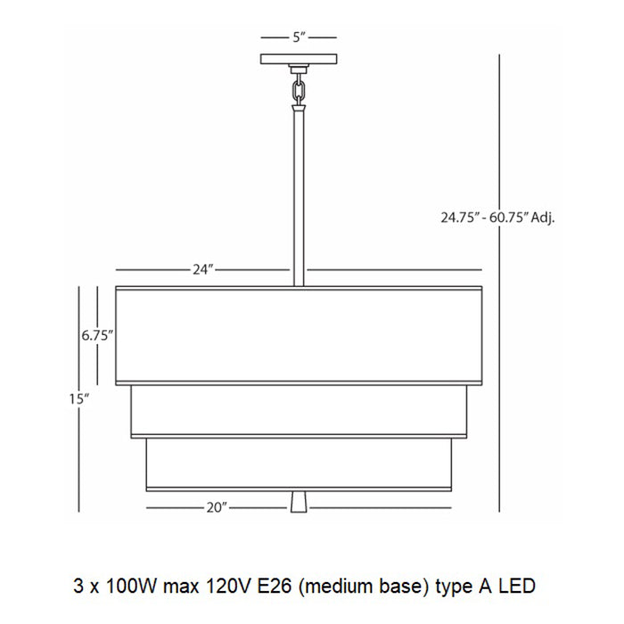 Decker Drum Pendant Light