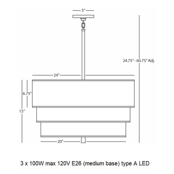 Decker Drum Pendant Light