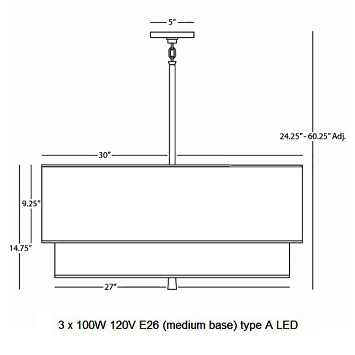 Decker Drum Pendant Light