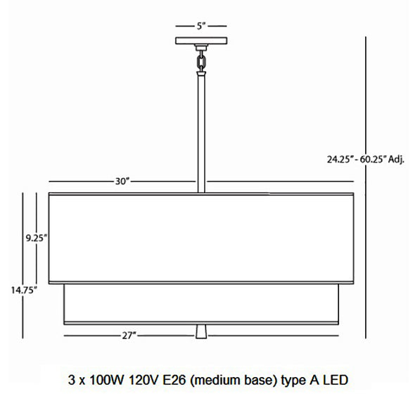 Decker Drum Pendant Light