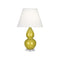 Double Gourd Accent Table Lamp  option Citron