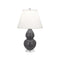 Double Gourd Accent Table Lamp  option Matte Ash