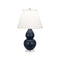 Double Gourd Accent Table Lamp  option Matte Midnight Blue