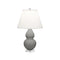 Double Gourd Accent Table Lamp  option Matte Smokey Taupe
