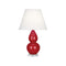 Double Gourd Accent Table Lamp  option Ruby Red
