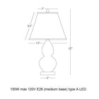 Double Gourd Accent Table Lamp