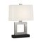 Doughnut Table Lamp  option Antique Silver