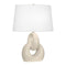 Fusion Table Lamp  option Bone Glazed Ceramic