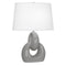 Fusion Table Lamp  option Smokey Glazed Ceramic
