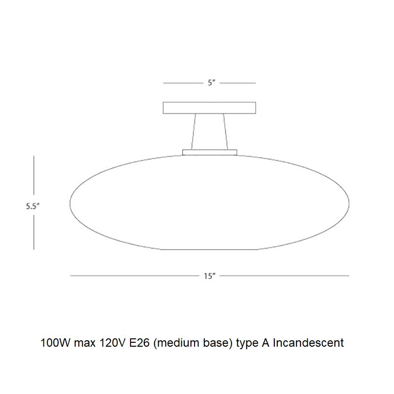Rico Espinet Ovo Flush Mount