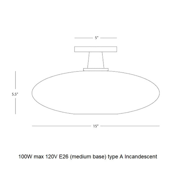 Rico Espinet Ovo Flush Mount