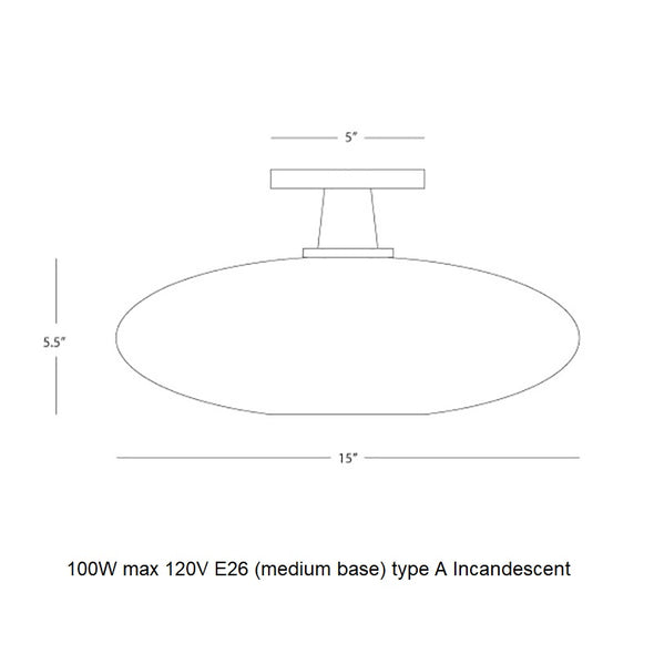 Rico Espinet Ovo Flush Mount