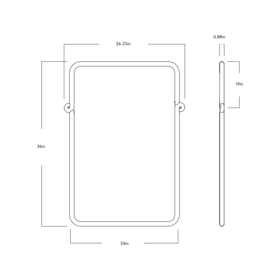 Knot Rectangular Mirror