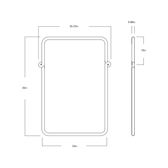Knot Rectangular Mirror