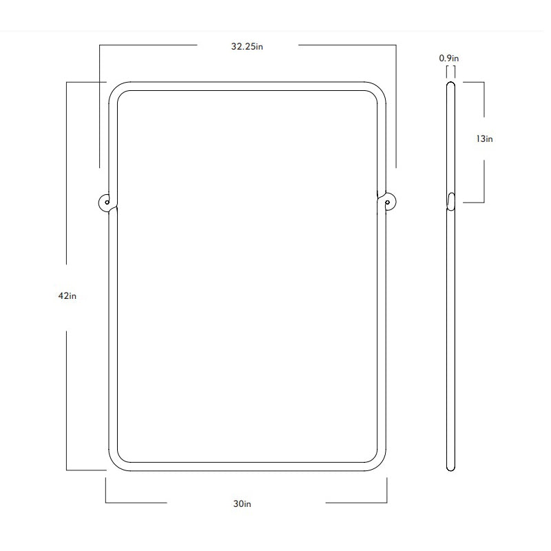 Knot Rectangular Mirror