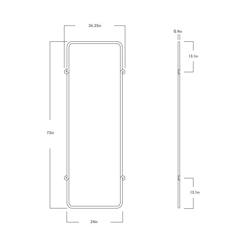 Knot Rectangular Mirror