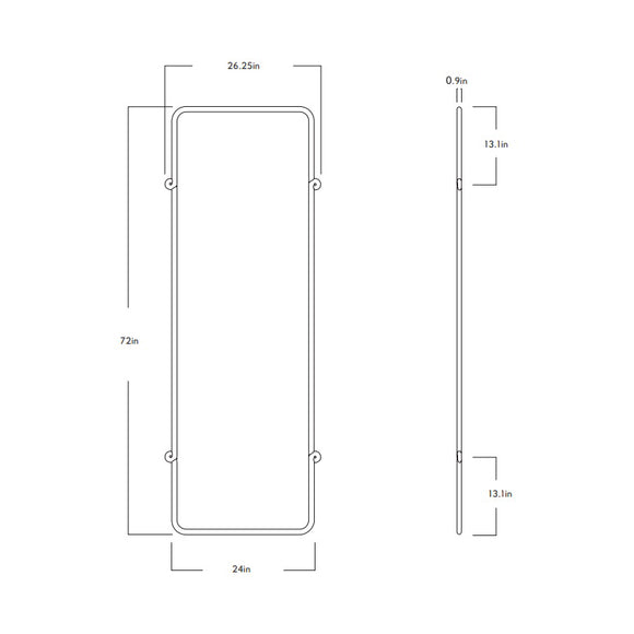 Knot Rectangular Mirror