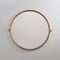 Knot Round Mirror  option White Oak