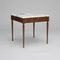 The Cain Rectangle Side Table  option Black Walnut