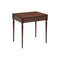 The Cain Rectangle Side Table  option Black Walnut