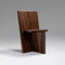 Three Plane Dining Chair  option Black Walnut