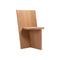 Three Plane Dining Chair  option White Oak