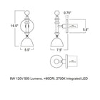 Del Playa LED Wall Sconce