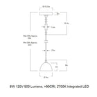 Del Playa Stemmed LED Pendant Light