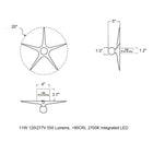 Laddi Globe LED Semi Flush Mount