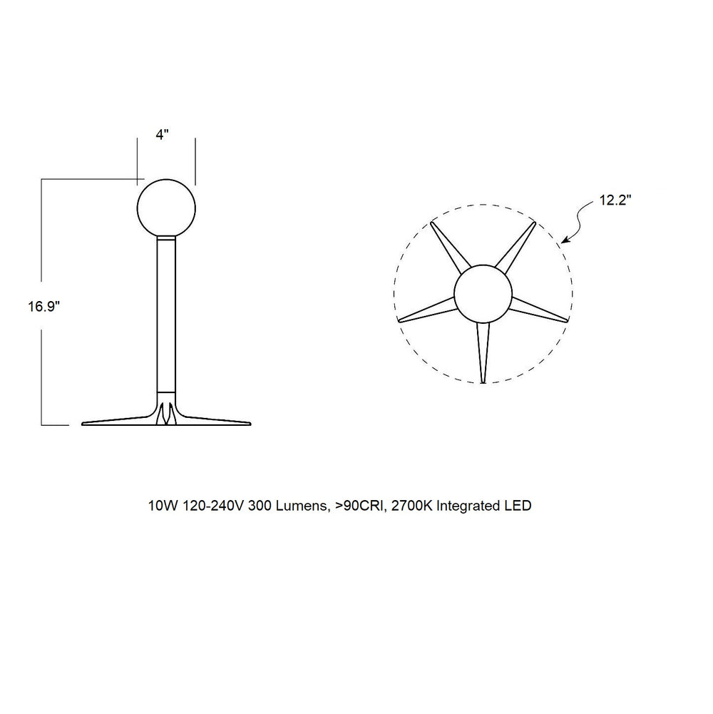 Laddi Globe LED Table Lamp