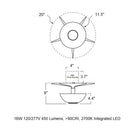 Laddi LED Semi Flush Mount