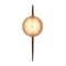 Laddi Round LED Wall Sconce  option Polished Unlacquered Brass