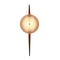 Laddi Round LED Wall Sconce  option White Oak
