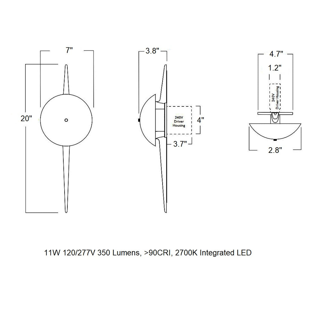 Laddi Round LED Wall Sconce