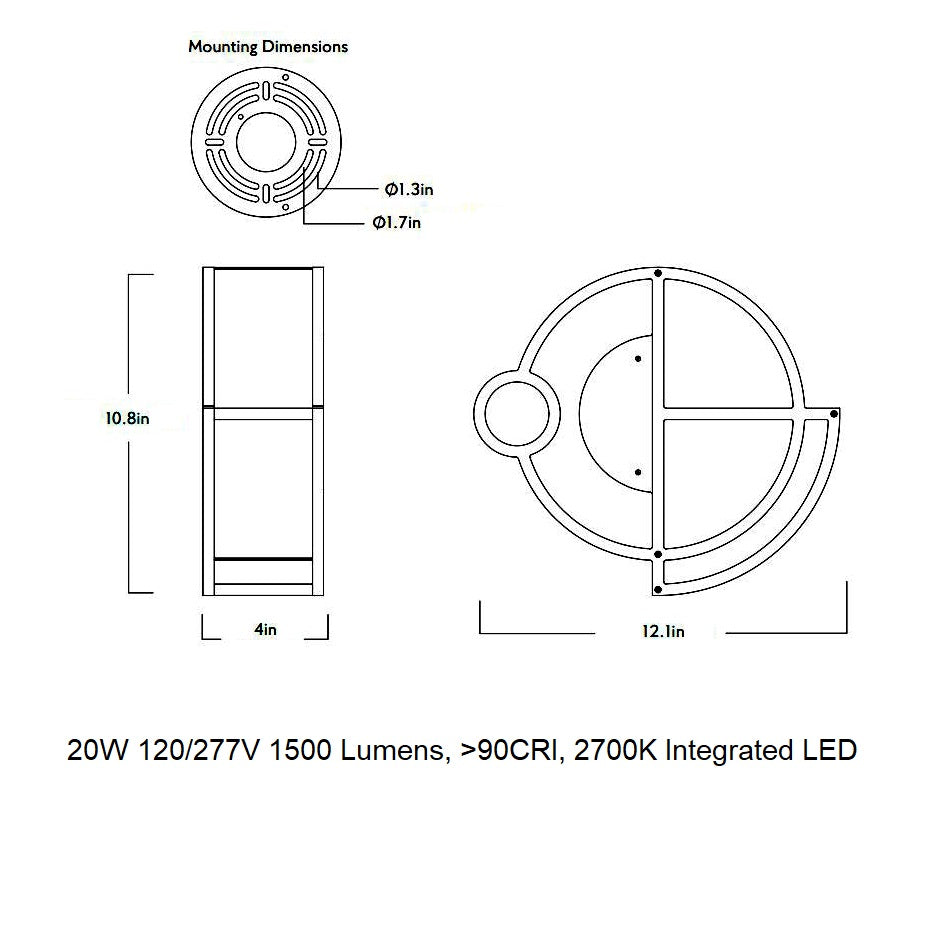 Moonrise 01 LED Wall Sconce