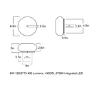 Pillow Round Outdoor LED Wall Sconce
