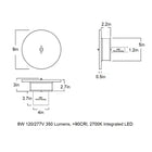 Pith Outdoor LED Wall Sconce