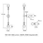 Rue Sala LED Wall Sconce