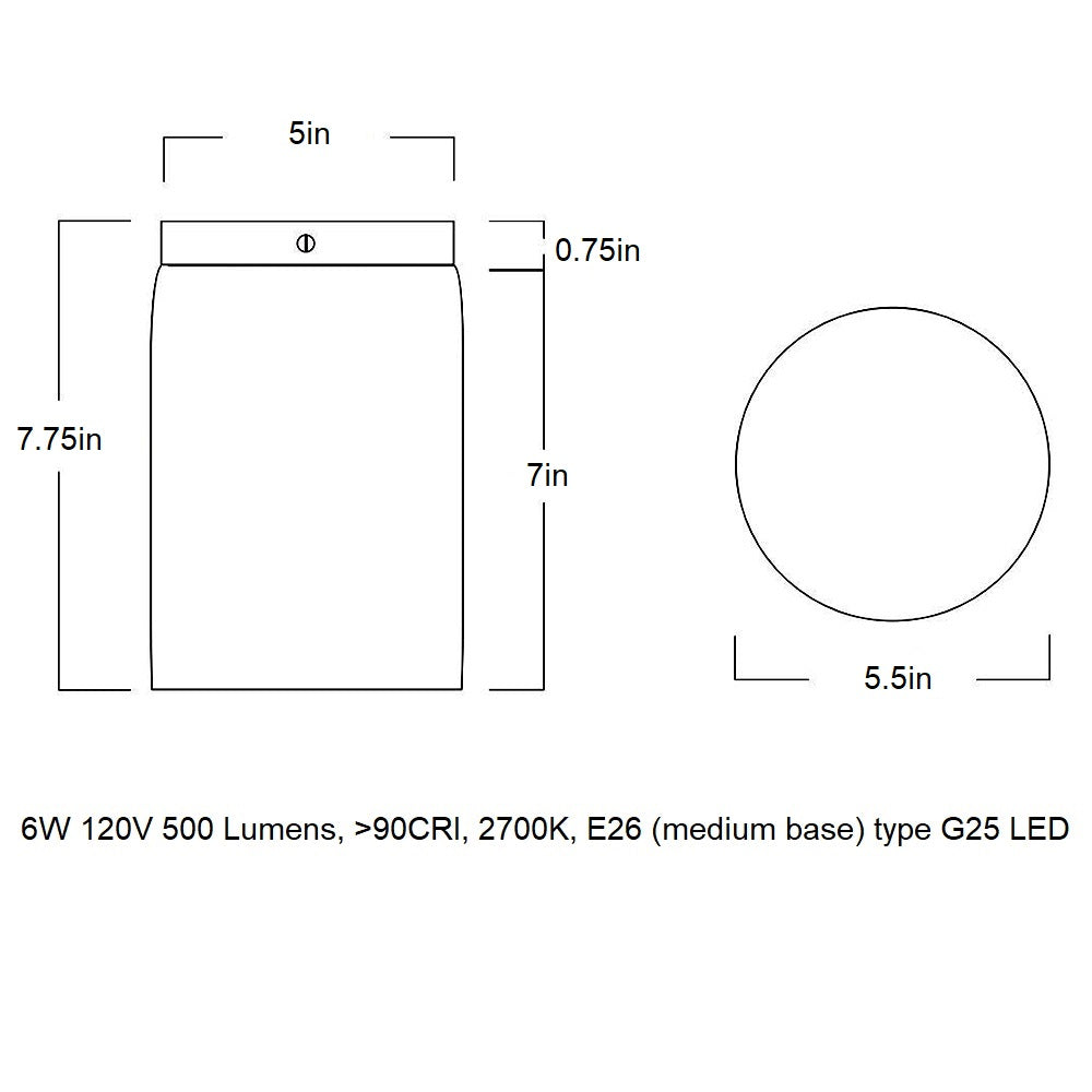 Surface LED Flush Mount