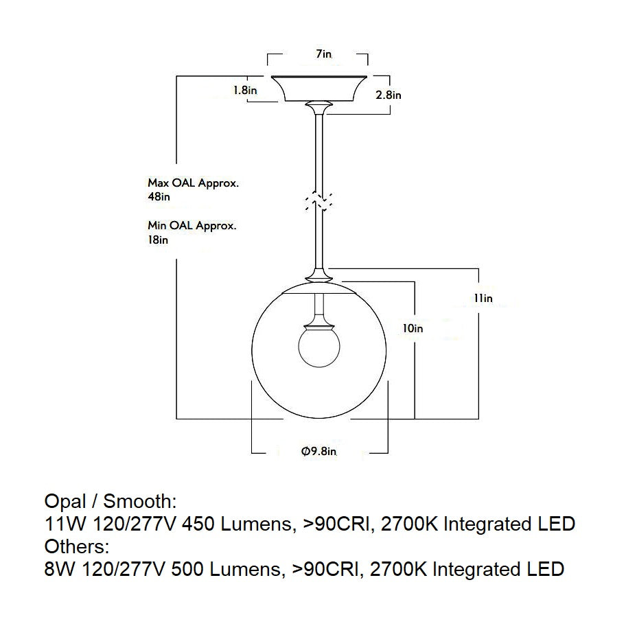 The Roll and Hill 01 LED Pendant Light
