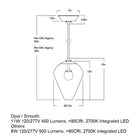 The Roll and Hill 01 LED Pendant Light