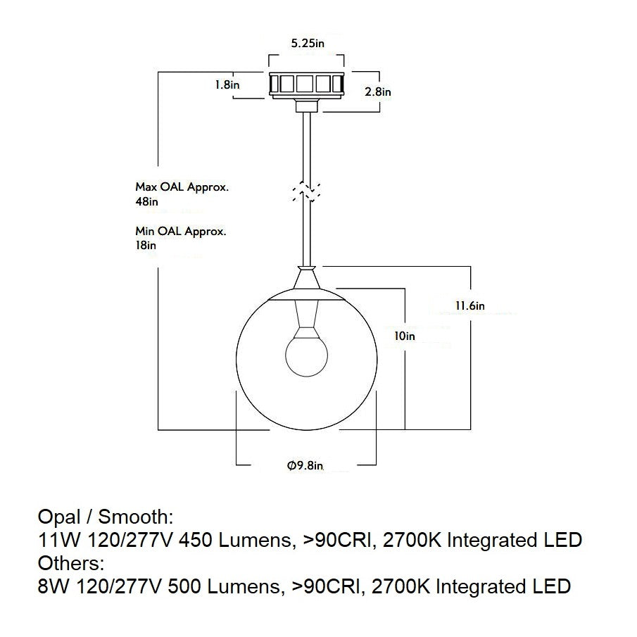 The Roll and Hill 02 LED Pendant Light