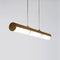 Woody Endless LED Pendant Light  option Brushed Brass / Stained Oak