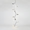Agnes Cascade LED Chandelier  option Polished Nickel
