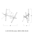 Agnes Double LED Wall Sconce
