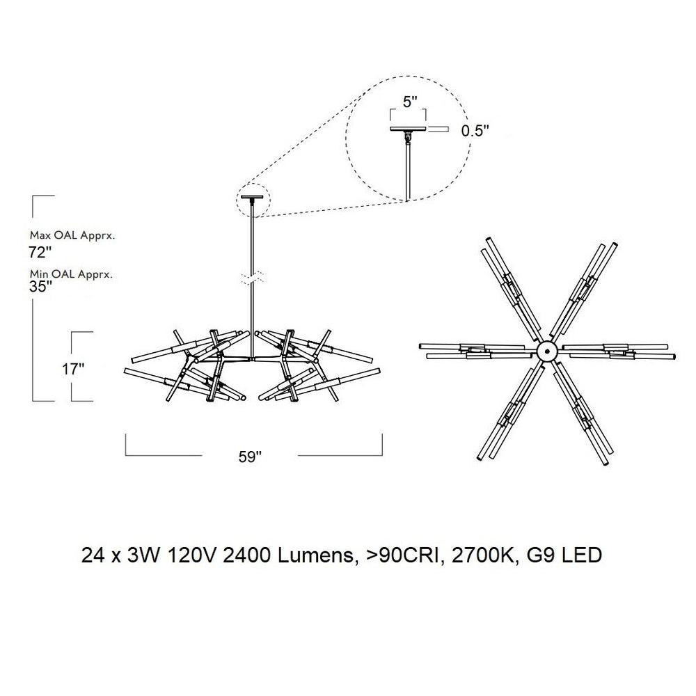 Astral Agnes 24-Light LED Chandelier