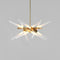 Astral Agnes LED Chandelier  option Brushed Brass