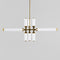 Castle 9-Light LED Chandelier  option Brushed Brass